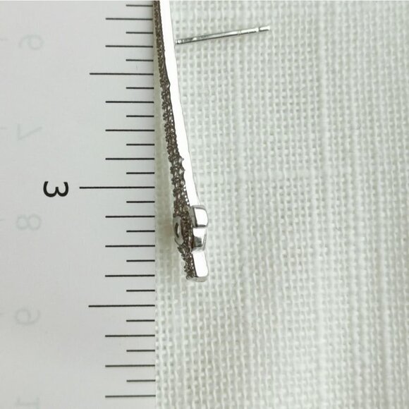 ART DECO sterling silver cz long  earrings 🆕 - Picture 5 of 7